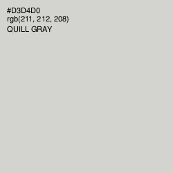 #D3D4D0 - Quill Gray Color Image